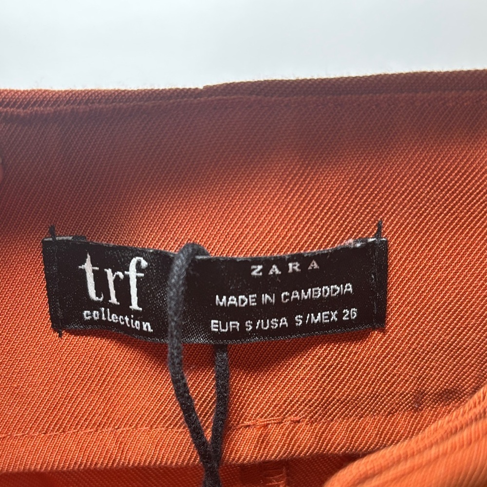 Zara TRF Collection Orange Pants - Picture 2 of 3